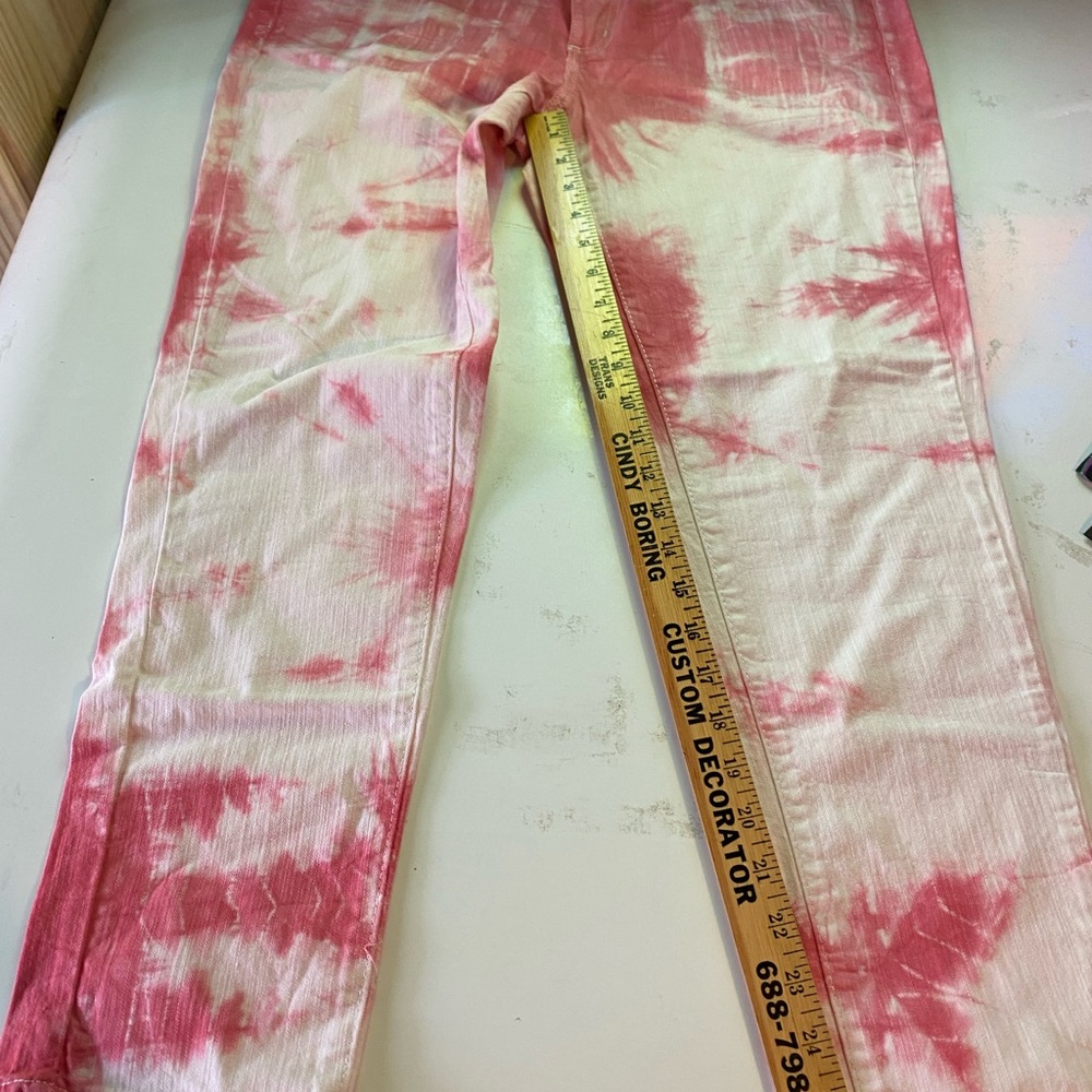 Mossimo Supply Co. Pink Tie-Dye Skinny Pants